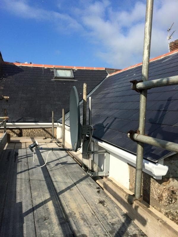 Slate roof restoration
