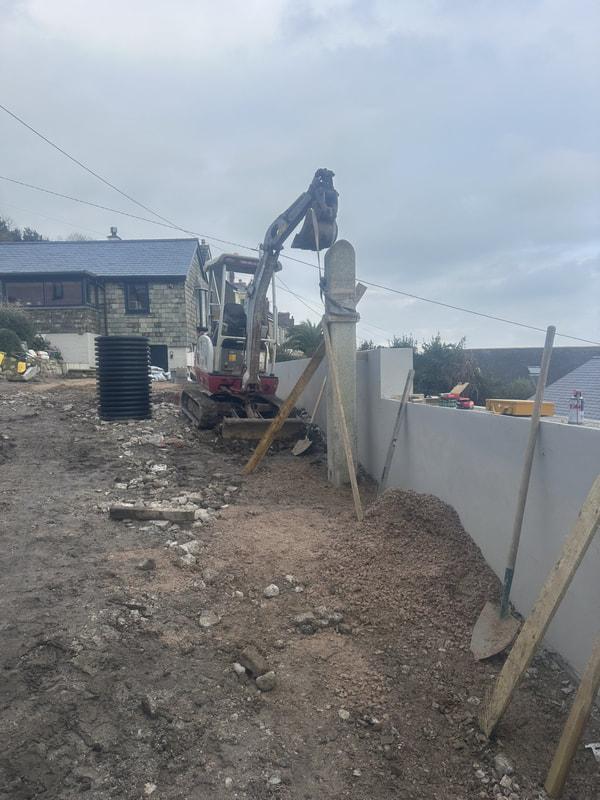 Groundworks to finished driveway, Newlyn before