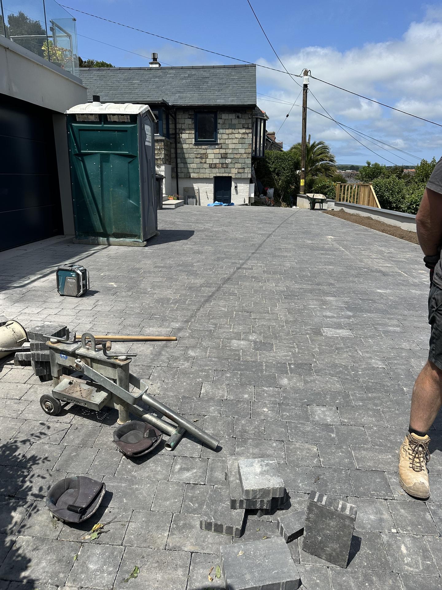 Groundworks to finished driveway, Newlyn after